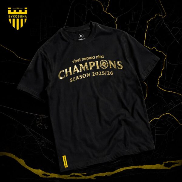 Чорна футболка "Champions"